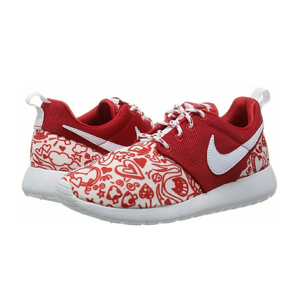 Nike Women's Red and White Sneakers